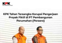 KPK Tahan Dua Tersangka Korupsi Proyek Fiktif PT PP, Negara Dirugikan Rp46,8 Miliar