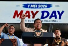 Prabowo Janjikan Kredit Bunga 5 Persen, Rumah Buruh hingga Pembatasan Potongan Ojol di May Day 2026