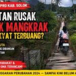 Ketua Umum PC SEMMI Kabupaten Solok Alfi Rahman: “Rp185 JUTA, TINGGAL PONDASI! JEMBATAN SARIAK ALAHAN TIGO TERBENGKALAI”