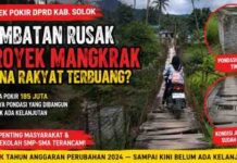 Ketua Umum PC SEMMI Kabupaten Solok Alfi Rahman: “Rp185 JUTA, TINGGAL PONDASI! JEMBATAN SARIAK ALAHAN TIGO TERBENGKALAI”