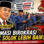 Jon Firman Pandu Lantik 59 Pejabat Administrator, Momentum Menjawab Sorotan Publik terhadap Kualitas Birokrasi Kabupaten Solok