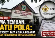 Lima Temuan, Satu Pola: BPK Soroti Tata Kelola Belanja Badan Penghubung Sumbar