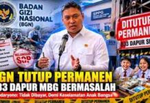 BGN Tutup Permanen 833 Dapur MBG Bermasalah, Sudaryono: Tidak Dibayar Lagi