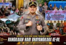 Kapolres Solok AKBP Agung Pranajaya Pimpin Rangkaian Hari Bhayangkara ke-80, Ini Seluruh Kegiatannya