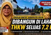 Setelah Penyesuaian Lokasi, Dinsos Pastikan Sekolah Rakyat Kabupaten Solok Dibangun di Lahan THKW