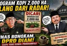 Program Kopi 2.000 Hektare Menghilang dari Radar, Dinas Pertanian Bungkam, DPRD Kabupaten Solok Membisu