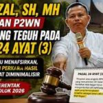 Mevrizal SH MH Ingatkan P2WN Berpegang Teguh pada Pasal 24 Ayat (3), Jangan Keliru Menafsirkan Aturan Pilwana