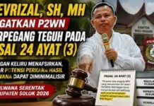 Mevrizal SH MH Ingatkan P2WN Berpegang Teguh pada Pasal 24 Ayat (3), Jangan Keliru Menafsirkan Aturan Pilwana