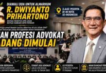 Diawali Doa untuk Almarhum R. Dwiyanto Prihartono, Ujian Profesi Advokat di Padang Resmi Dimulai