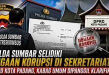 Polda Sumbar Selidiki Dugaan Korupsi di Sekretariat DPRD Kota Padang, Kabag Umum Dipanggil untuk Klarifikasi