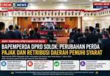 Bapemperda DPRD Kabupaten Solok Rampungkan Pembahasan Perubahan Perda Pajak dan Retribusi Daerah
