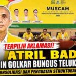 Atril Badli Terpilih Aklamasi Pimpin Golkar Bungus Teluk Kabung, Perkuat Konsolidasi Partai