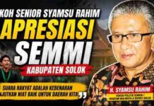 Tokoh Senior Syamsu Rahim Apresiasi SEMMI Kabupaten Solok, Dorong Generasi Muda Terus Kritis dan Konstruktif