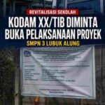 Kodam XX/TIB Diminta Buka Pelaksanaan Revitalisasi SMPN 3 Lubuk Alung