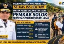 Pelepasan Kawasan Hutan Rampung, Pemkab Solok Percepat Pembangunan Jalan Strategis