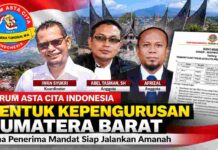Forum Asta Cita Indonesia Bentuk Kepengurusan Sumatera Barat, Lima Penerima Mandat Siap Jalankan Amanah