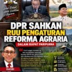 DPR Sahkan RUU Reforma Agraria, Forum Asta Cita Indonesia Beri Apresiasi