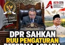 DPR Sahkan RUU Reforma Agraria, Forum Asta Cita Indonesia Beri Apresiasi