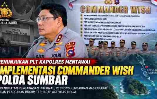 Penunjukan Plt Kapolres Mentawai Sejalan dengan Commander Wish Kapolda Sumbar
