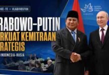 Prabowo-Putin Perkuat Kemitraan Strategis Indonesia–Rusia di Vladivostok