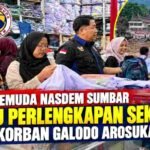 Garda Pemuda NasDem Sumbar Bantu Perlengkapan Sekolah Anak Korban Galodo Arosuka