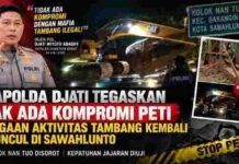 Kapolda Djati Tegaskan Tak Ada Kompromi PETI, Dugaan Aktivitas Tambang Kembali Muncul di Sawahlunto