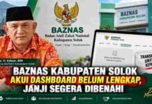 BAZNAS Solok Akui Dashboard Perlu Dibenahi, Data Pendistribusian Akan Dilengkapi