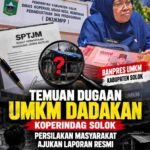 Temuan Dugaan UMKM Dadakan, Koperindag Solok Buka Ruang Pengaduan, Inspektorat Didorong Audit