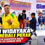 Restu Widayaka Raih Medali Perak Senam Artistik Kabupaten Solok di Porprov XVI
