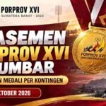Kota Padang Pimpin Klasemen Porprov XVI Sumbar, Raih 277 Medali