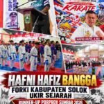 Hafni Hafiz Bangga, FORKI Kabupaten Solok Sukses Jadi Tuan Rumah dan Catat Sejarah di Porprov Sumbar 2026